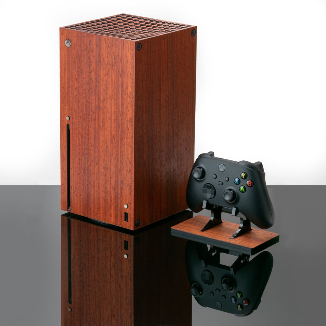 Xbox Series X Console Real Wood Veneer Kit Mahogany Walnut Etsy