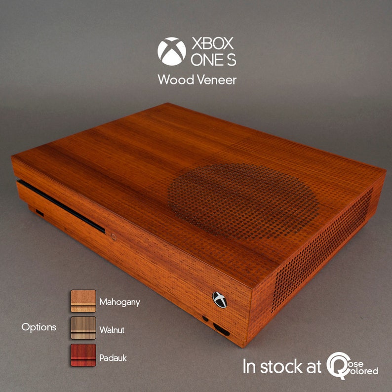 Xbox One S Console Real Wood Veneer Kit Mahogany Walnut or Etsy