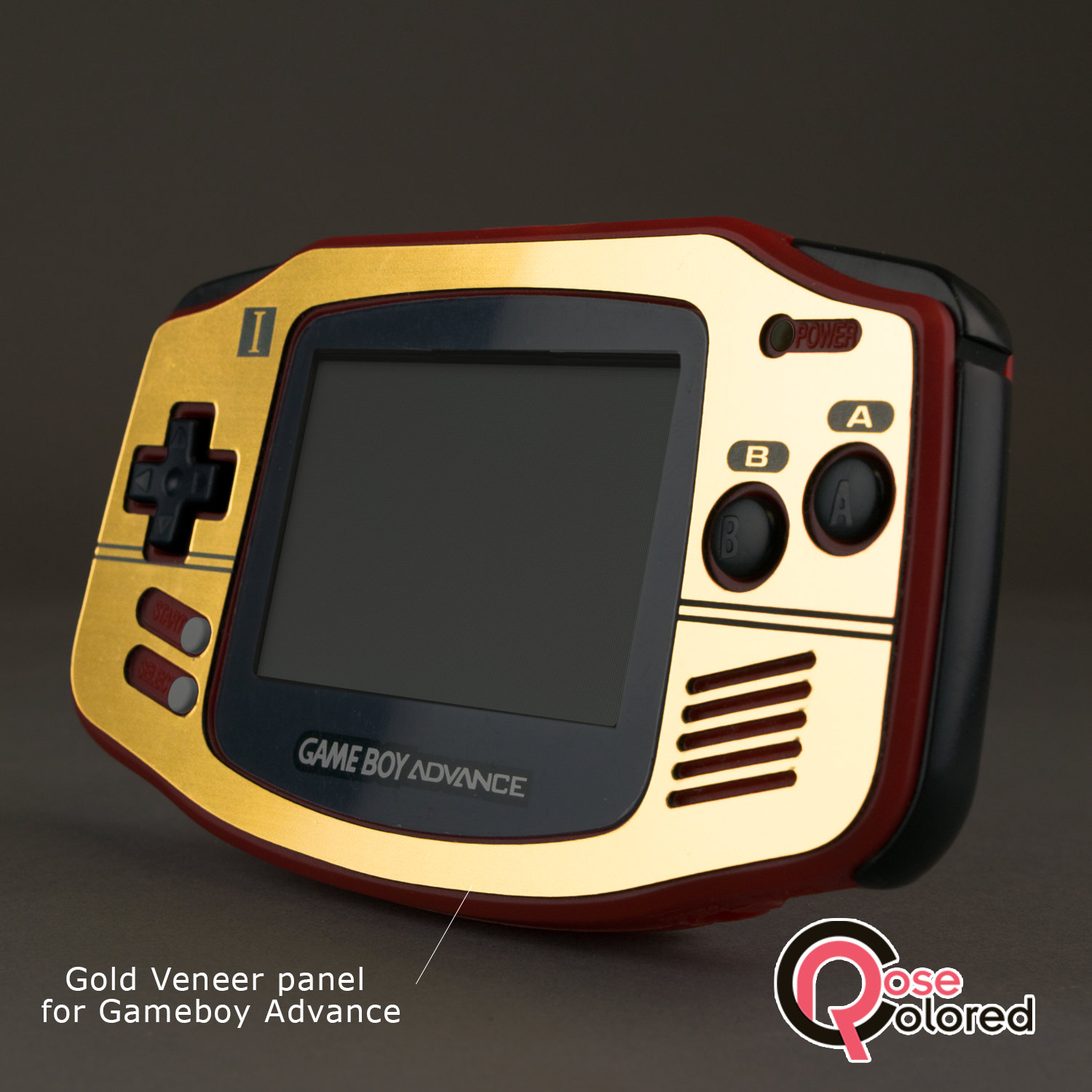 Original DMG Game Boy Famicom-Style Gold Veneer – Rose Colored Gaming