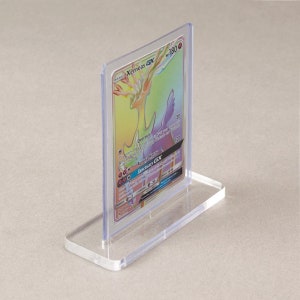 Trading Card Display Stand 10-pack for Pokémon, Yu-Gi-Oh, MtG, Sports, etc. Crystal Clear