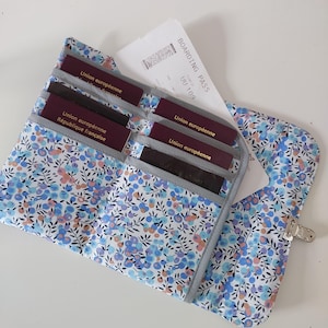 Pochette de voyage familiale, pochette pour 6 passeports