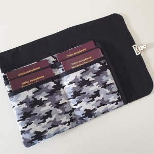 Pochette de voyage, pochette pour 4 passeports