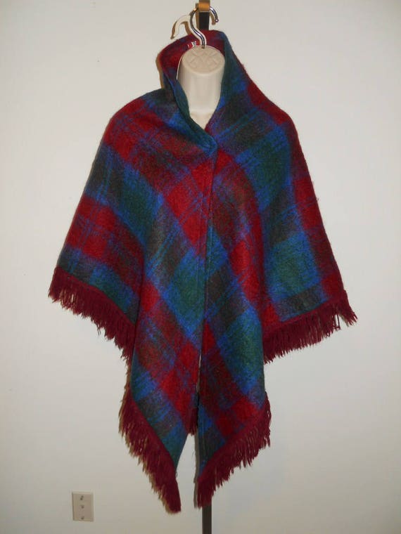 Vintage Mohair Blend Shawl ~ Rannoch Design Made I