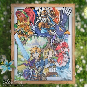 The Legend of Zelda: Breath of the Wild Art Print 11&quot;x14&quot;