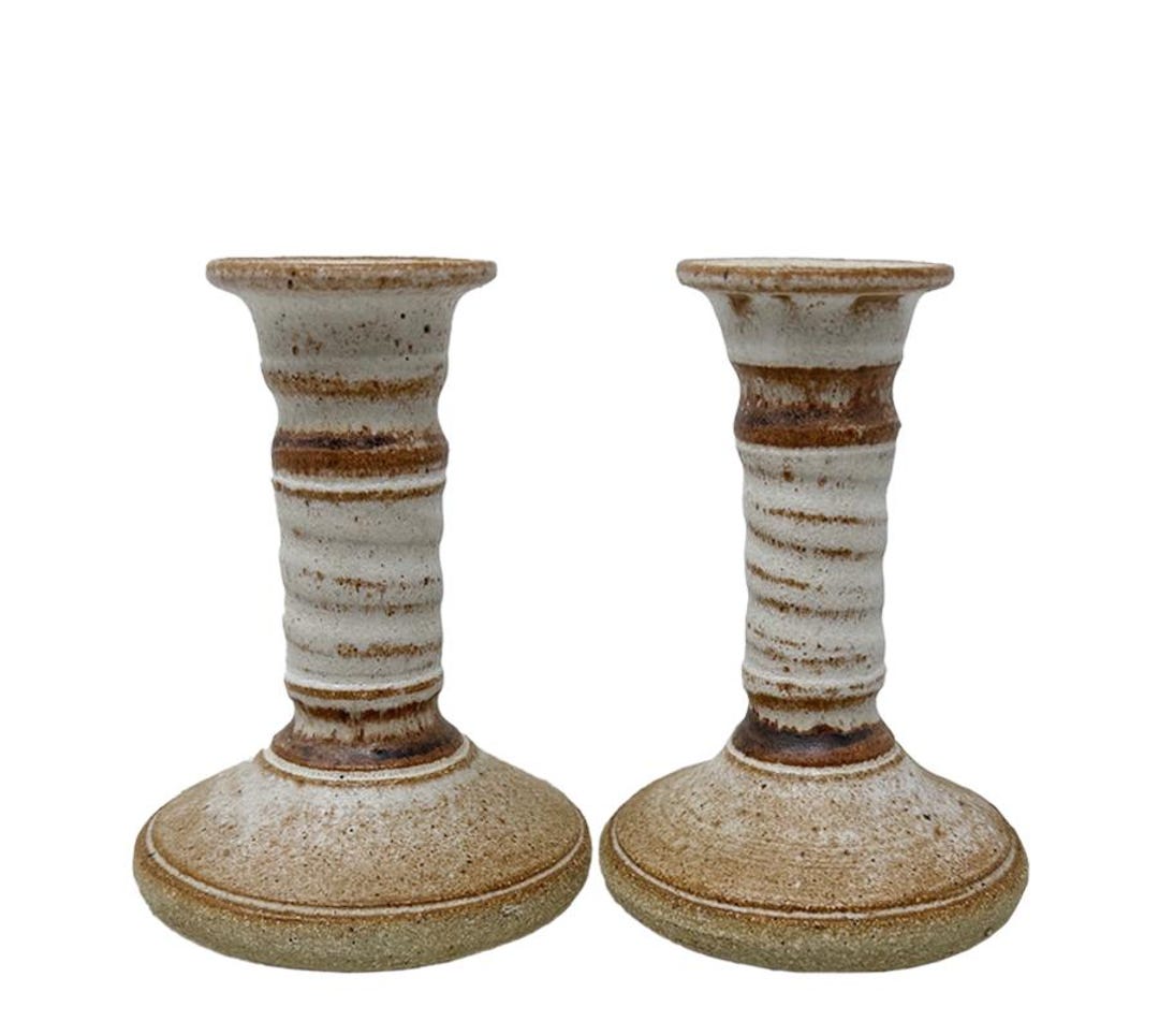 Stoneware Candle Holders