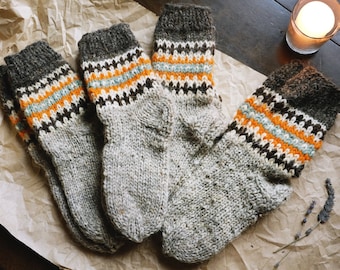 Wool socks. Knitted socks. Knitted socks for women. Hand knitted socks. Cool socks. Knit wool socks. Warm socks. Gray socks