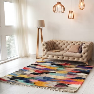 Scandinavian rug/Swedish rug/Wool rug/Nursery rug/Hooked rugs/Nursery decor/Home decor/Hand hooked rug/Carpet/Rug/Area rug/Fathers day gift