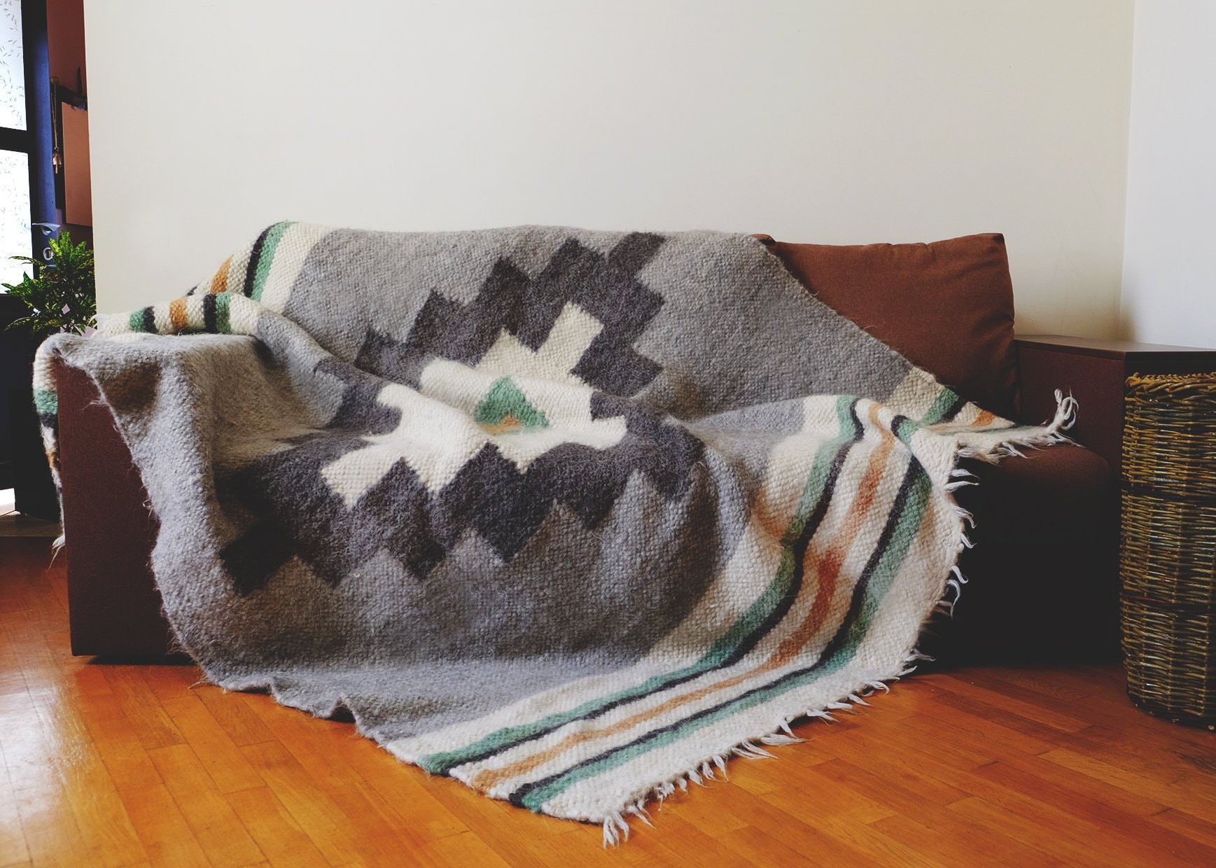 Weighted Blanket Adult Wool Blanket Mexican Blanket Etsy