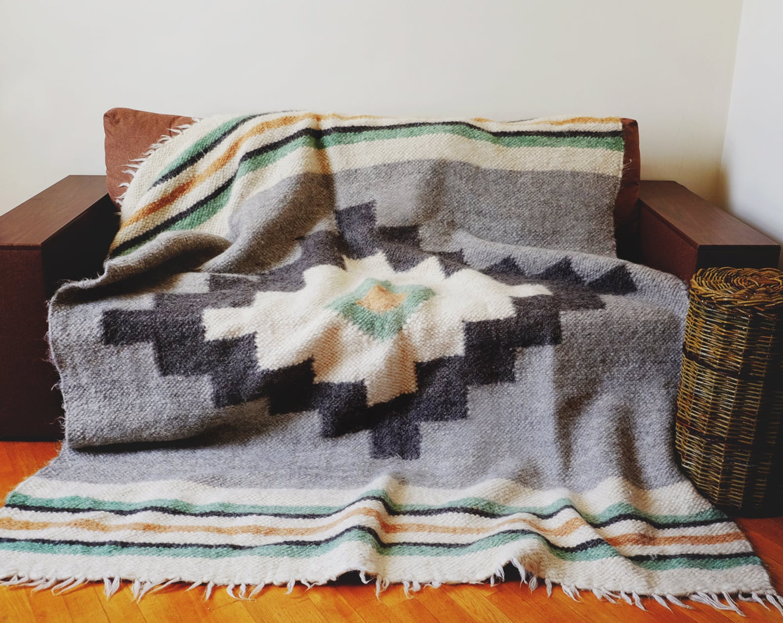 Weighted Blanket Adult Wool Blanket Mexican Blanket Etsy