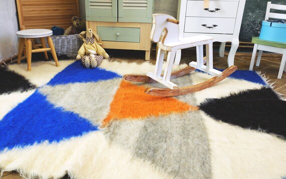Wollteppich Shaggy Teppich Schwedischer Teppich Teppich Etsy
