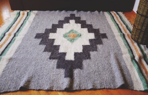 Wool rug/Swedish rug/Moroccan rug/Nursery rug/Sheepskin rug/Hand hooked rug/Carpet/Nursery decor/Rag rug/Scandinavian rug/Easter gift