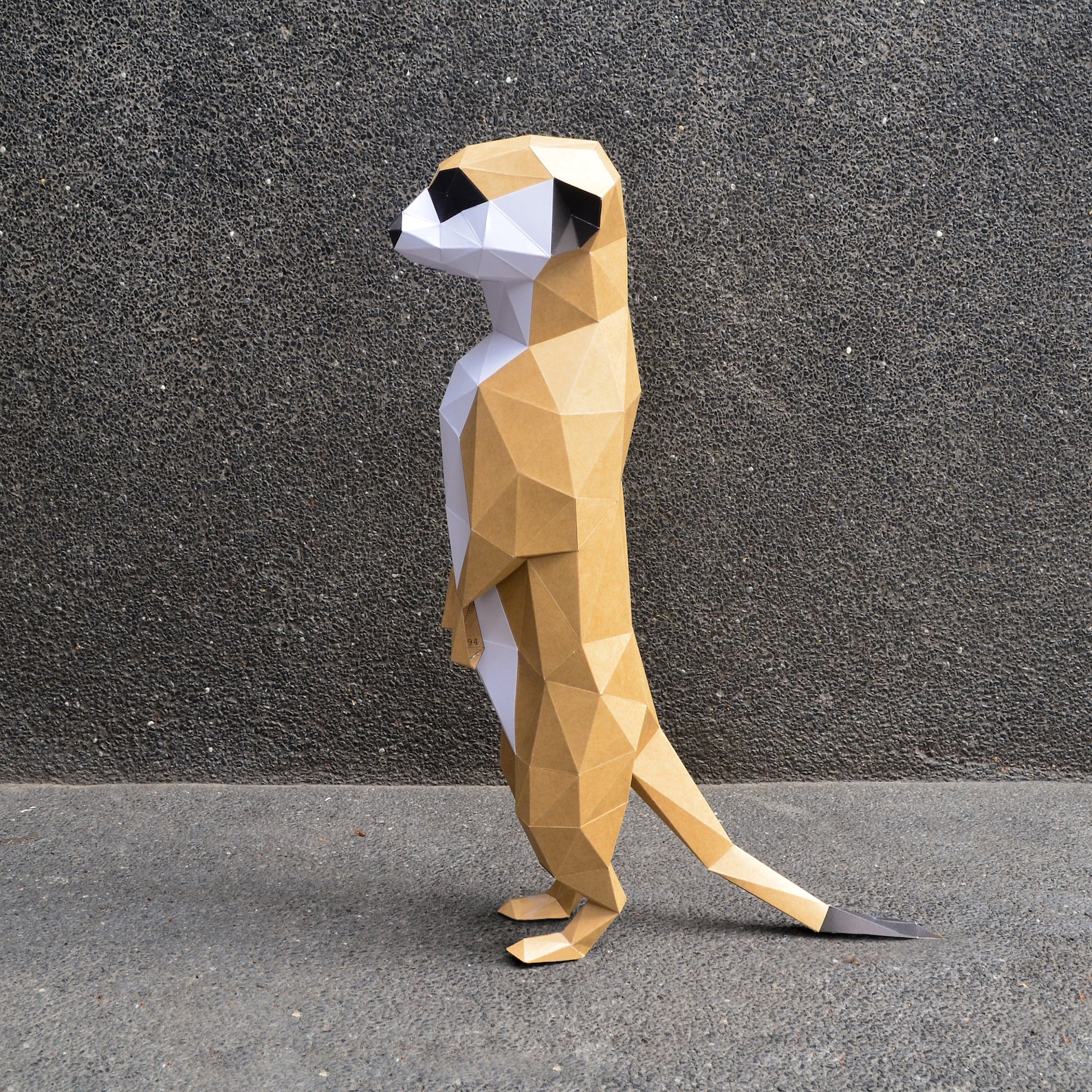 WATCH MEERKAT Articraft polygonal paper origami art Etsy