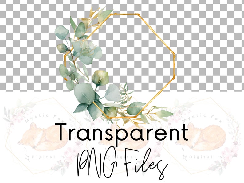 Eucalyptus Wreath Clipart, Watercolor Greenery Clipart, Wreath Png ...