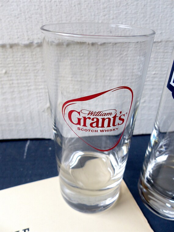 Vintage Bistrot 3 Verres Vodka Whisky Grants Eristoff Wyborowa Décor Bar Objet Publicitaire Cadeau Homme - 