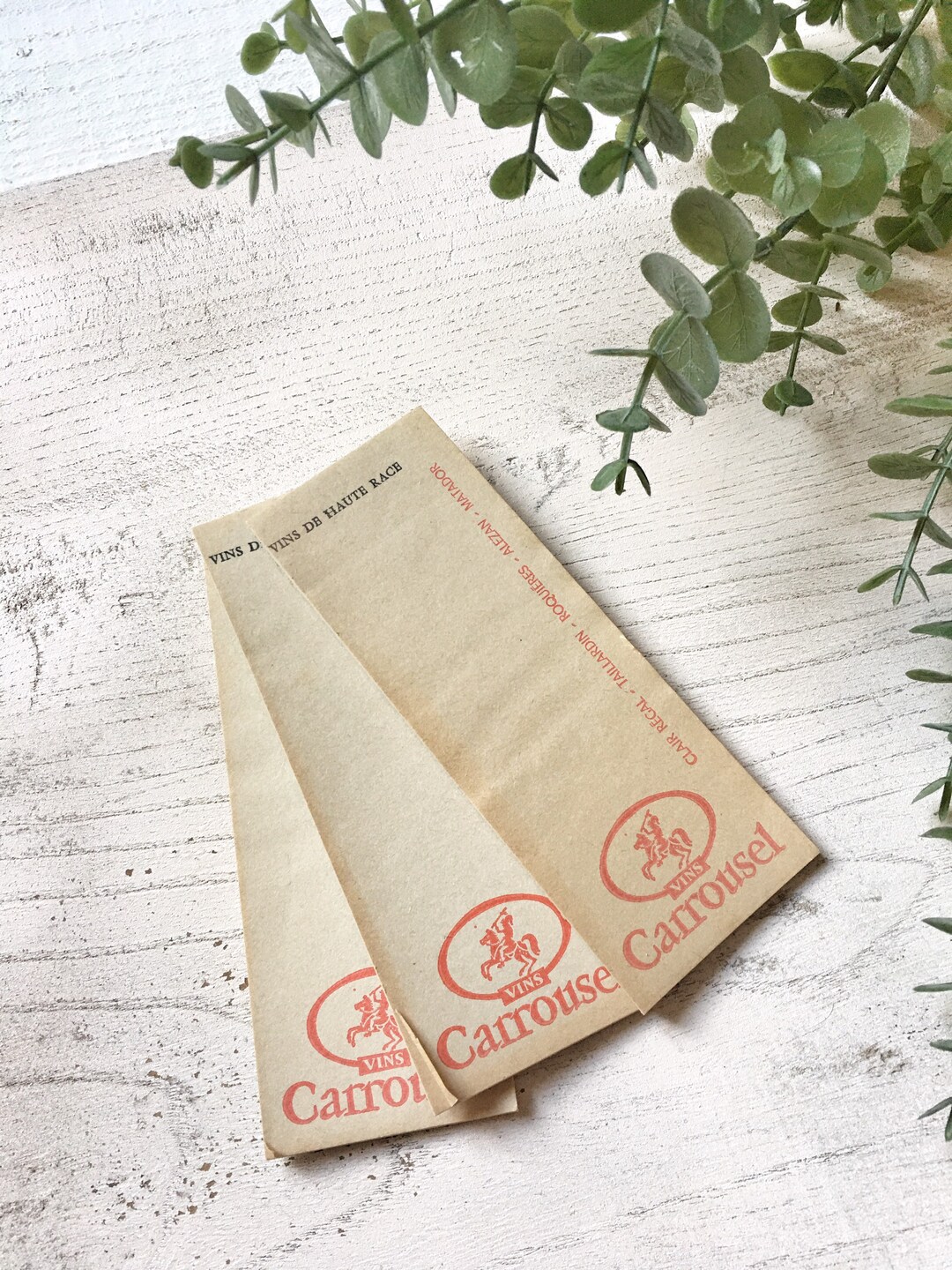 Calpin Note Former 3 CALEPINS Notebook Notebooks of Bistrot Bar French Vintage ...