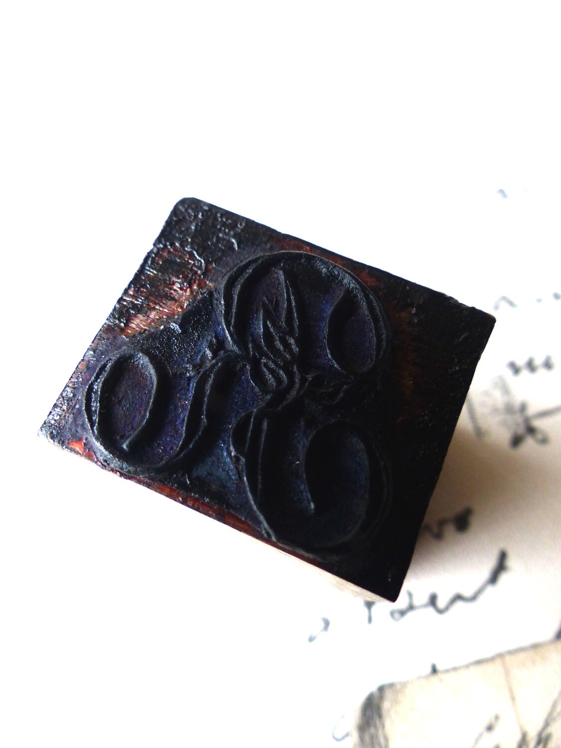 Old Stamp Letter R Monogram for Printing Marking on Linen Etsy