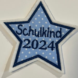 Application / patch / button SCHULKIND 2024 star DESIRED COLOR