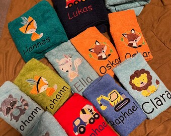 Damaloo Kinder Handtuch 30x50cm Mit Traktor - Weiches Baumwollhandtuch Für Kita & Schule