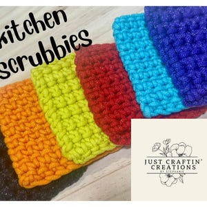 Reusable Crochet Kitchen Scrubbies – Eco-Friendly Dish Scrubber, Handmade Cleaning Pad, Zero Waste Sponge Alternative