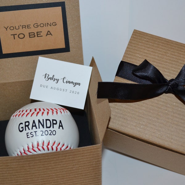 Pregnancy Announcement, Baseball Pregnancy Announcement, Grandfather pregnancy Announcement, Baby Announcement gift, Grandpa Announcement