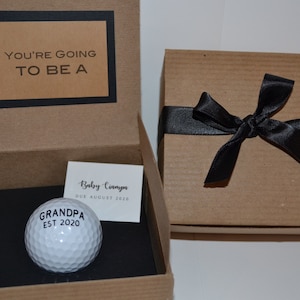 Pregnancy Announcement gift, Golf Pregnancy Announcement, Grandfather pregnancy Announcement, Baby Announcement gift, Grandpa Announcement
