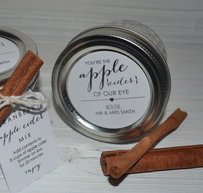 Apple Cider Mix Favors Fall Bridal Shower Favor Fall Baby Etsy