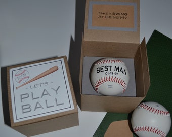 Groomsmen Baseball Proposal, Groomsmen Proposal, Best Man Baseball Proposal, Baseball Groomsmen Gift