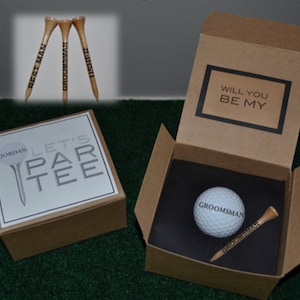 Groomsmen Proposal, Golf Ball Proposal, Groomsmen Golf Gift, Best Man Golf Gift, Best Man proposal, Groomsmen Golf Proposal image 1