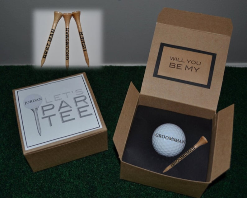 Groomsmen Proposal, Golf Ball Proposal, Groomsmen Golf Gift, Best Man Golf Gift, Best Man proposal, Groomsmen Golf Proposal image 1