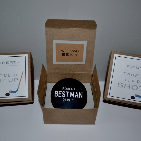 Hockey Groomsmen Proposal, Hockey Best Man Proposal, Hockey Groomsmen Gift