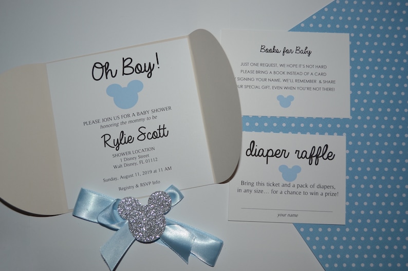 Disney Baby Shower Invitations image 3