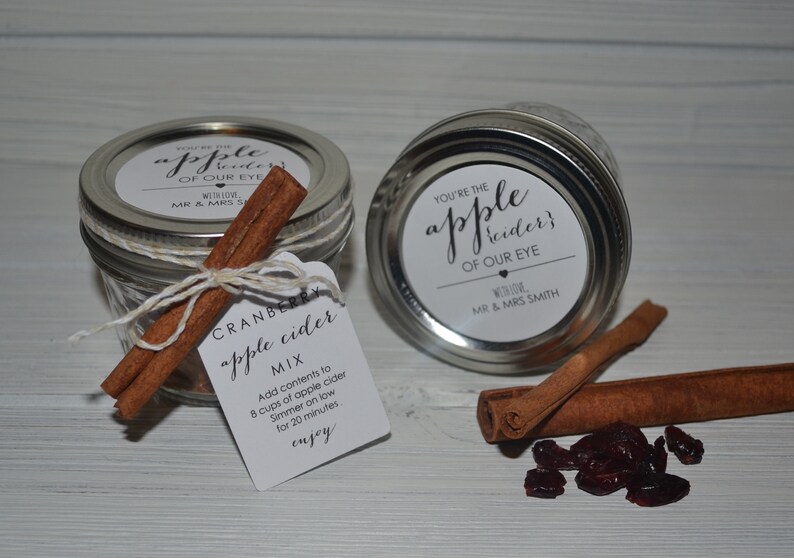 Apple Cider Mix Favors Fall Bridal Shower Favor Fall Baby Etsy