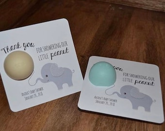 EOS Favor Tags, Baby Shower Favor, Elephant Baby Shower