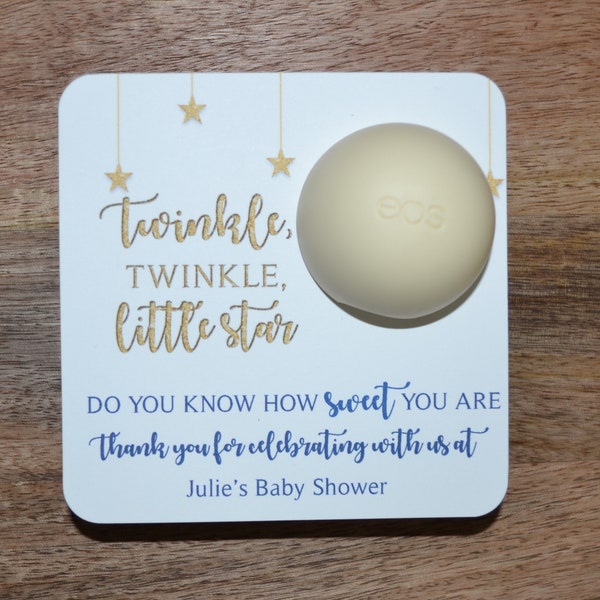 Twinkle Twinkle Favors, Baby Shower Favor, Moon and Back Favor, EOS Baby shower Favor, EOS Stars favor