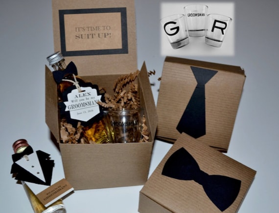 Groomsmen proposal box outlet
