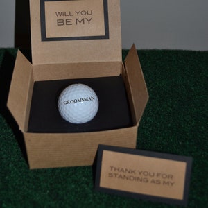 Groomsmen Proposal, Golf Ball Proposal, Groomsmen Golf Gift, Best Man Golf Gift, Best Man proposal, Groomsmen Golf Proposal image 9