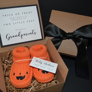 Halloween Pregnancy Announcement, Pregnancy Announcement grandparents, Pregnancy Announcement Gift, Halloween Grandparent Announcement