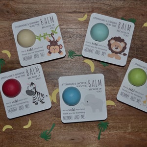 Safari EOS favors, Safari Baby Shower, EOS favor holders, Baby shower favor