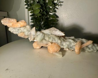 Drypsten Apophyllite Stilbite kalcedon Indien