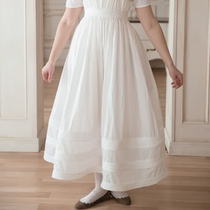 Regency Corded Petticoat with Upper Camisole Romantic Underwear