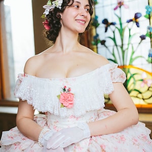 Victorian Crinoline Civil War Southern Belle Ball and Wedding Gown