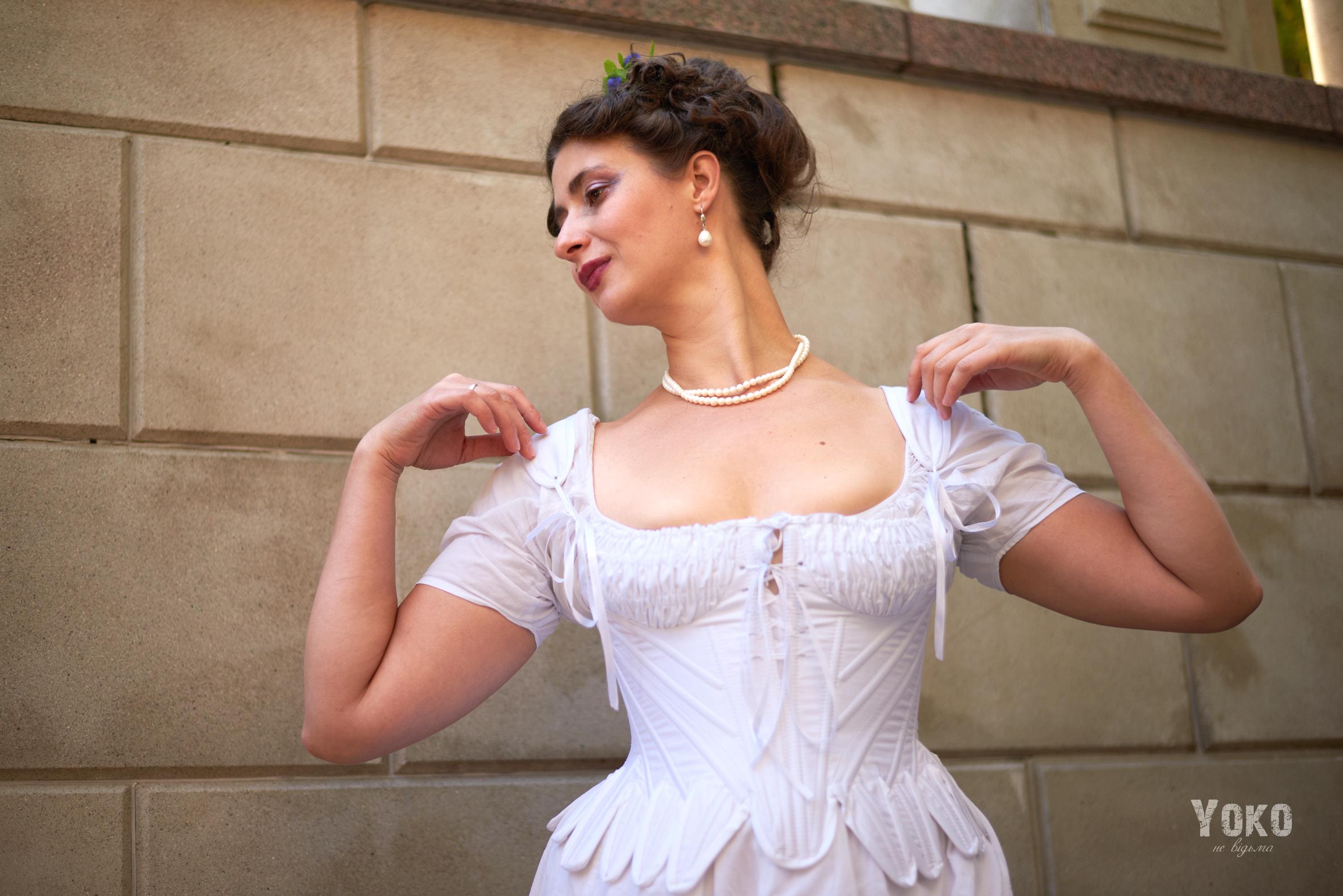 Regency Short Transitional Stays, Empire Corset, 1800s bustier