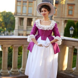 Rococo Caraco Jacket & Skirt: 18th Century Colonial Costume - Etsy