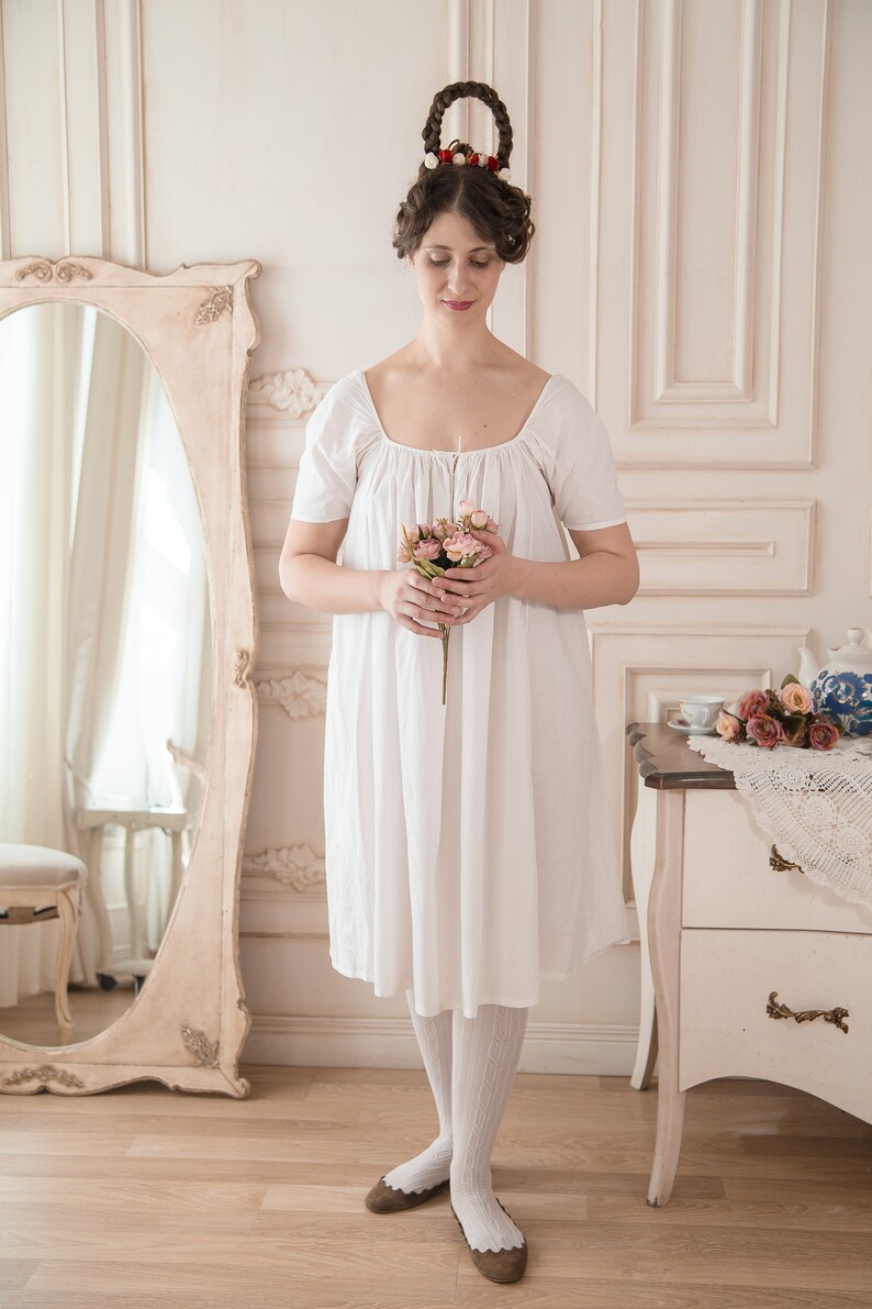 1800 1820s Regency Period Chemise | Etsy