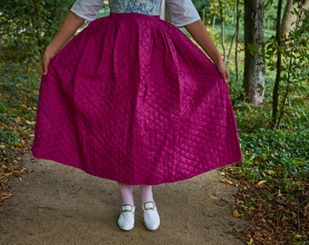 18 century Basic Quilted Under-Petticoat