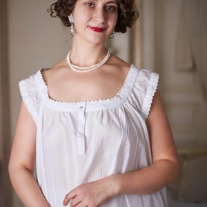 1890s Victorian RomanticChemise Steampunk Base Layer Breathable Cotton Corset Liner