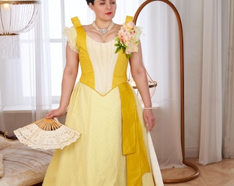 Late Victorian and early Edwardian Ball gown for Reenactment events