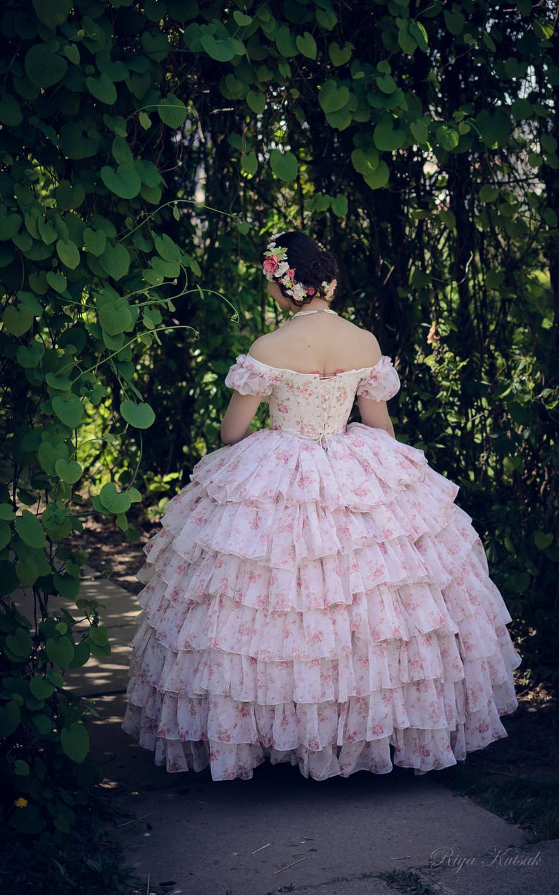 crinoline wedding gown