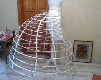 Buy Victorian Elliptical Cage Crinoline Hoop for Late 1860s Dress