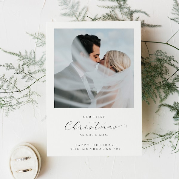 Shutterfly just married christmas card